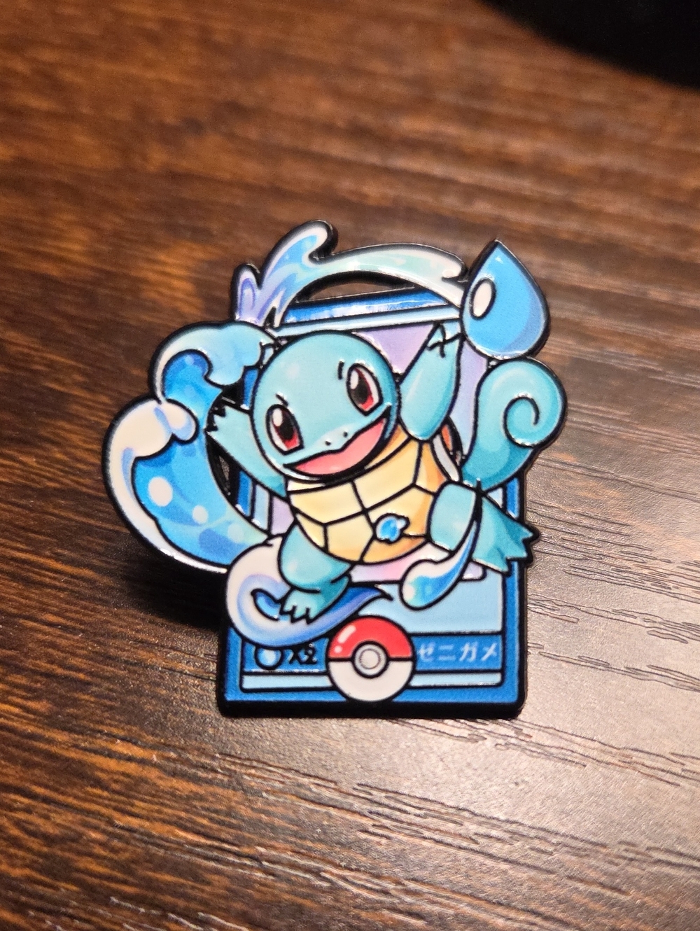 Squirtle Water-Theme Enamel Pin - Blue